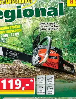 Norma Scheppach tronçonneuse thermique csp5300 offre