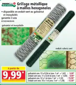 Norma Powertec garden grillage métallique à mailles hexagonales offre