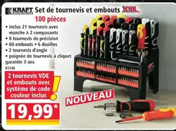 Norma Kraft set de tournevis et embouts xxl, 100 pièces offre