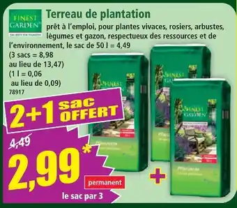 Norma Finest garden terreau de plantation offre