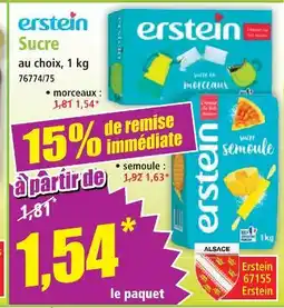 Norma Erstein sucre offre