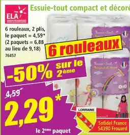 Norma Ela essuie-tout compact et décoré offre