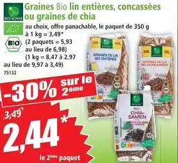 Norma Bio sonne graines bio offre