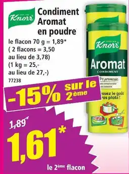 Norma Knorr condiment aromat en poudre offre