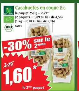 Norma Bio sonne cacahuètes en coque bio offre