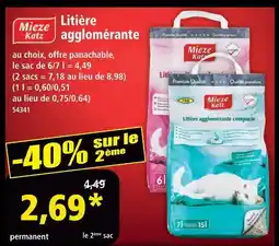 Norma Mieze katz litière agglomérante offre