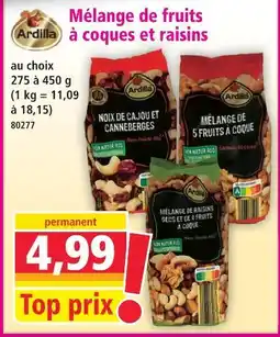 Norma Ardilla mélange de fruits à coques et raisins offre