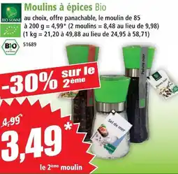 Norma Bio sonne moulins à épices offre