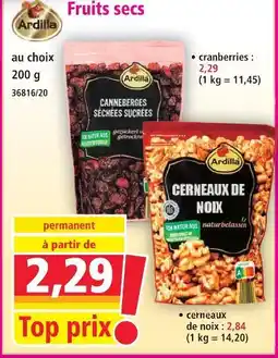 Norma Ardilla fruits secs offre