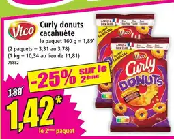 Norma Vico curly donuts cacahuète offre