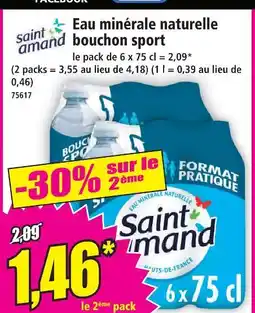 Norma Saint amand eau minérale naturelle bouchon sport offre