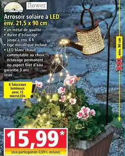 Norma Flower arrosoir solaire à led offre