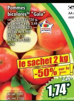 Norma Pommes bicolores gala offre
