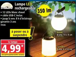 Norma I-glow lampe led rechargeable offre