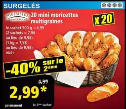 Norma Poulaillon 20 mini moricettes multigraines offre