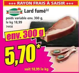 Norma Tannenhof lard fumé offre