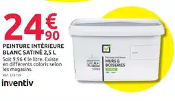 Mr Bricolage Inventiv peinture intérieure blanc satiné offre