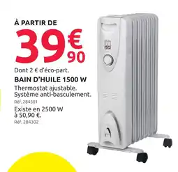Mr Bricolage Bain d'huile 1500 w offre
