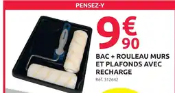 Mr Bricolage Inventiv bac + rouleau murs et plafonds avec recharge offre