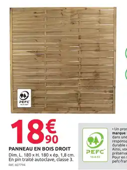 Mr Bricolage Panneau en bois droit offre