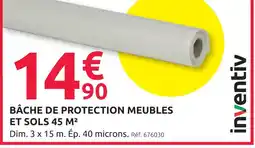 Mr Bricolage Inventiv bâche de protection meubles et sols 45 m² offre