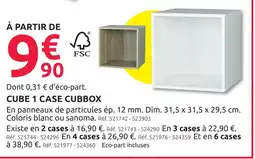 Mr Bricolage Cube 1 case cubbox offre