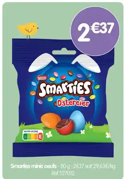 b&m Nestlé smarties minis oeufs offre
