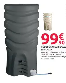 Mr Bricolage Eda récupérateur d’eau 550 l offre