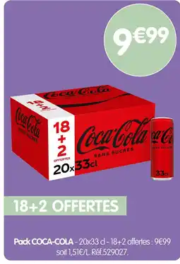 b&m Coca-cola coca-cola sans sucres offre