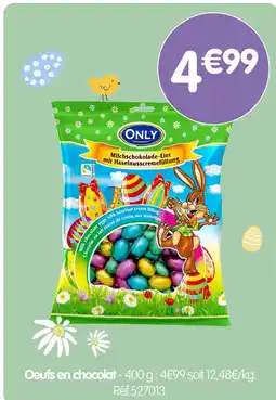 b&m Only oeufs en chocolat offre