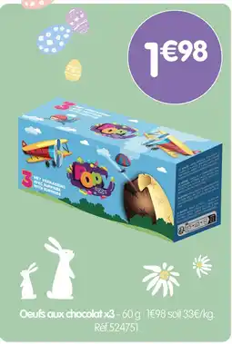 b&m Popy oeufs aux chocolat x3 offre