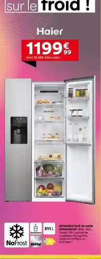 BUT Haier - réfrigérateur congélateur noirs offre