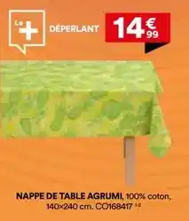 BUT Nappe de table agrumi, 100% coton offre