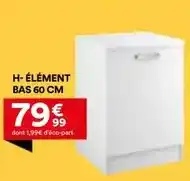 BUT Carrefour - elément bas 60 cm offre