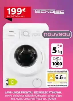 BUT Lave-linge frontal ft580wh offre