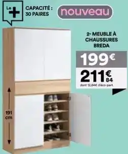 BUT Meuble a chaussures breda offre