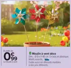 Carrefour Dim - moulin à vent déco offre