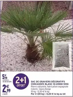 Intermarché Express Sac de graviers décoratifs concesses blanc offre