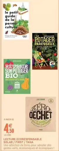 Intermarché Express Lecture ecoresponsable solan/first/tan offre