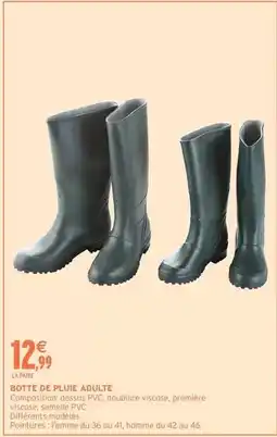 Intermarché Express Botte de pluie adulte offre