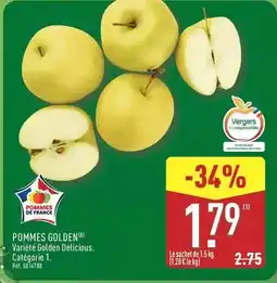 ALDI Pommes golden offre