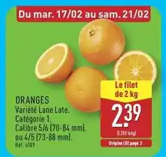 ALDI Oranges offre