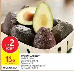 Intermarché Express Avocat affiné offre