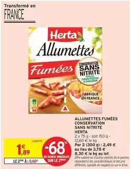 Intermarché Express Herta - allumettes fumées conservation sans nitrite offre