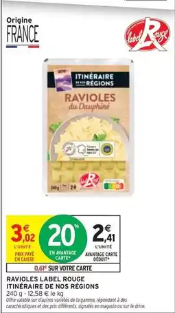 Intermarché Express Signal - ravioles label rouge offre