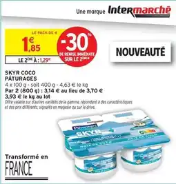 Intermarché Express Paturages - skyr coco offre