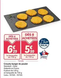 Promocash Burger - crousty de poulet offre