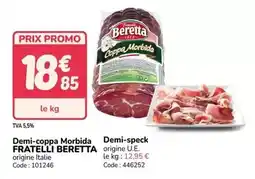 Promocash Promo - demi-speck fratelli offre