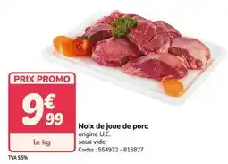 Promocash Promo - noix de joue de porc offre