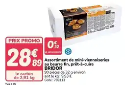 Promocash Mix - assortiment de mini-viennoiseries au beurre fin, prêt-à-cuire offre